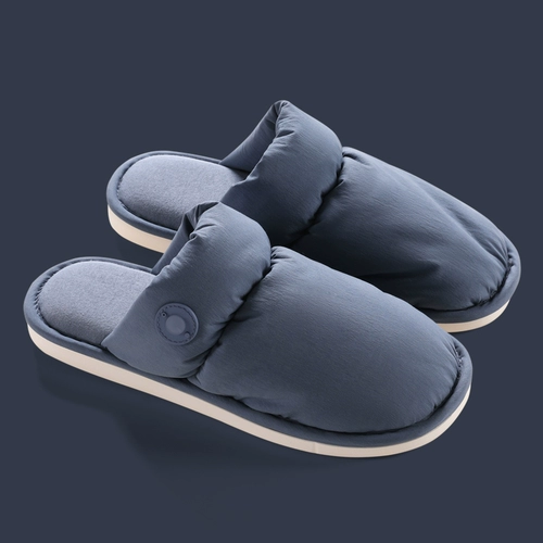 朴西 Удерживающие тепло нескользящие утепленные демисезонные тапочки для влюбленных