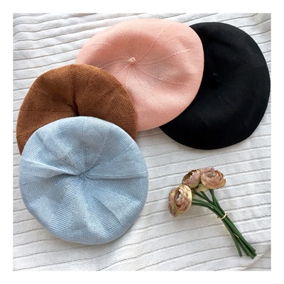 taobao agent Riceball spot matching items Summer new thin air -breathable versatile Japanese beret painter hat