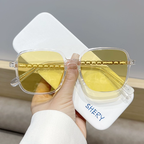 Ретро брендовые модные солнцезащитные очки на солнечной энергии, коллекция 2023, популярно в интернете