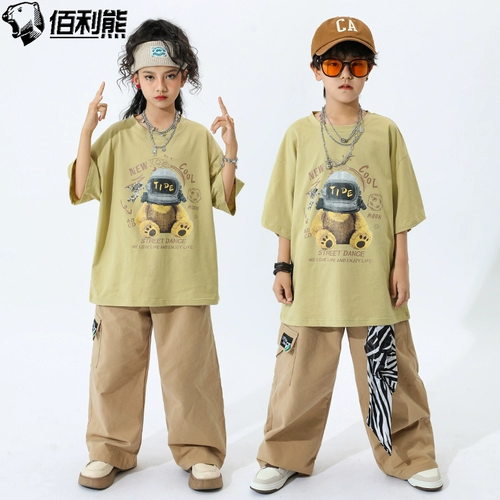 Детский костюм, одежда в стиле хип-хоп, комплект для мальчиков, барабаны, детская одежда
