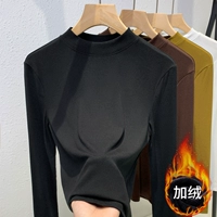 Черный двойной слой плюс бархатный воротник