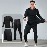 AD83 Черный набор с длинным рукавом с длинным рукавом