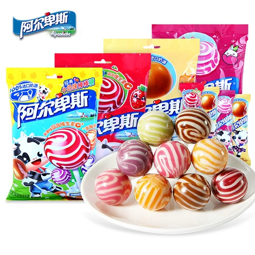 阿尔卑斯 Lollipop Wedding Candy Оптовая сеть красного взрыва молоко со вкусом твердых конфет детских повседневных закусок