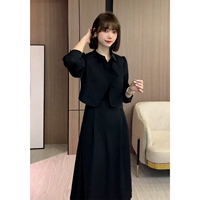 Черный жилет, платье