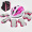 Розовый (защитные средства + регулируемый шлем M - CRO + пакет)