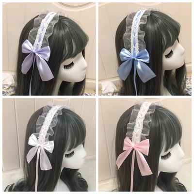 taobao agent Cute headband, hair accessory, silk hairgrip, Lolita style