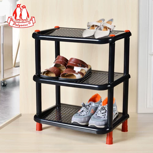 Пластиковая стойка для обуви многослойные утолщенные дверные проем и открытый простая экономика пылепроницаемая домохозяйственная входная дверная шкаф