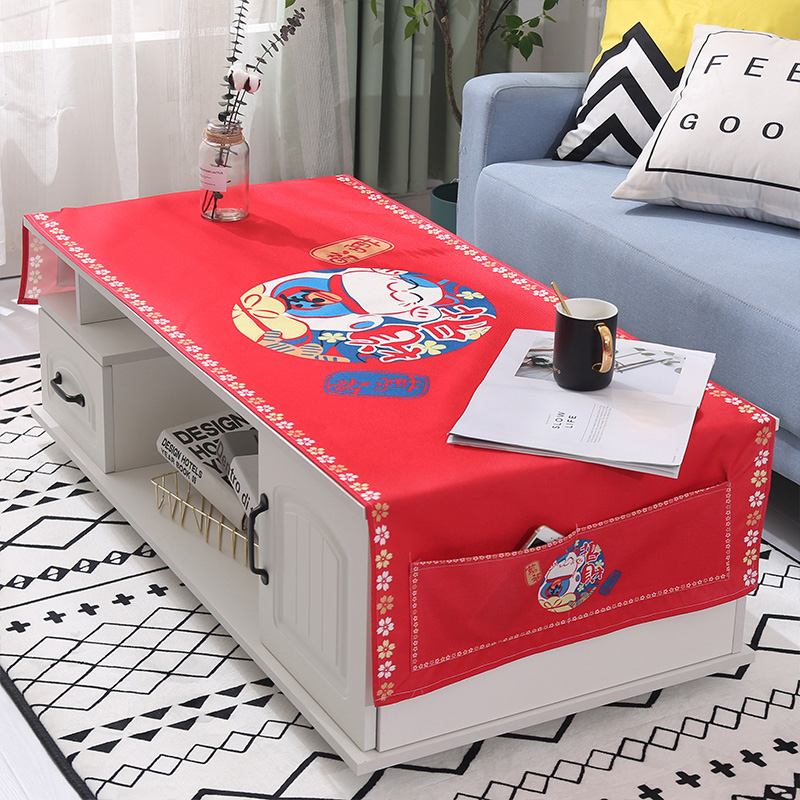 net red ins wind coffee table cloth waterproof disposable anti-scalding cotton linen cloth art rectangular table mat small coffee table tablecloth nordic