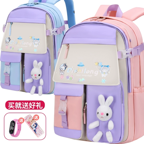 Детская сумка через плечо, ранец, водонепроницаемый школьный рюкзак со сниженной нагрузкой, защита позвоночника