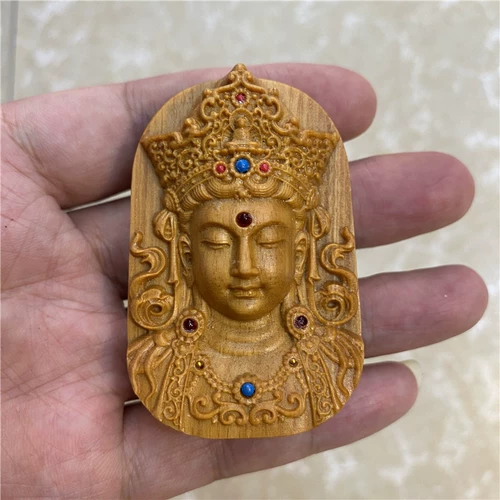 Чай Тегуаньинь из сандалового дерева, подвеска, защитный амулет, аксессуар, ожерелье, украшение в руку подходит для мужчин и женщин