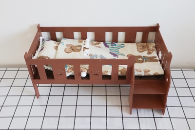taobao agent BJD1/6 points 8 minutes 12 points Baby bed six points, eight points, twelve, twelve -point wooden bear bed single beds