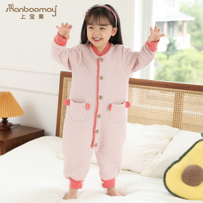 taobao agent Winter children's keep warm quilted pijama, sleeping bag
