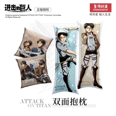 taobao agent Attack on the giant two -sided pillow, the lucky stone genuine two -dimensional anime surrounding Liwell soldiers, the pillow