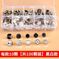 Черно -белая точка -стиль масла [100 штук] -Государство игла