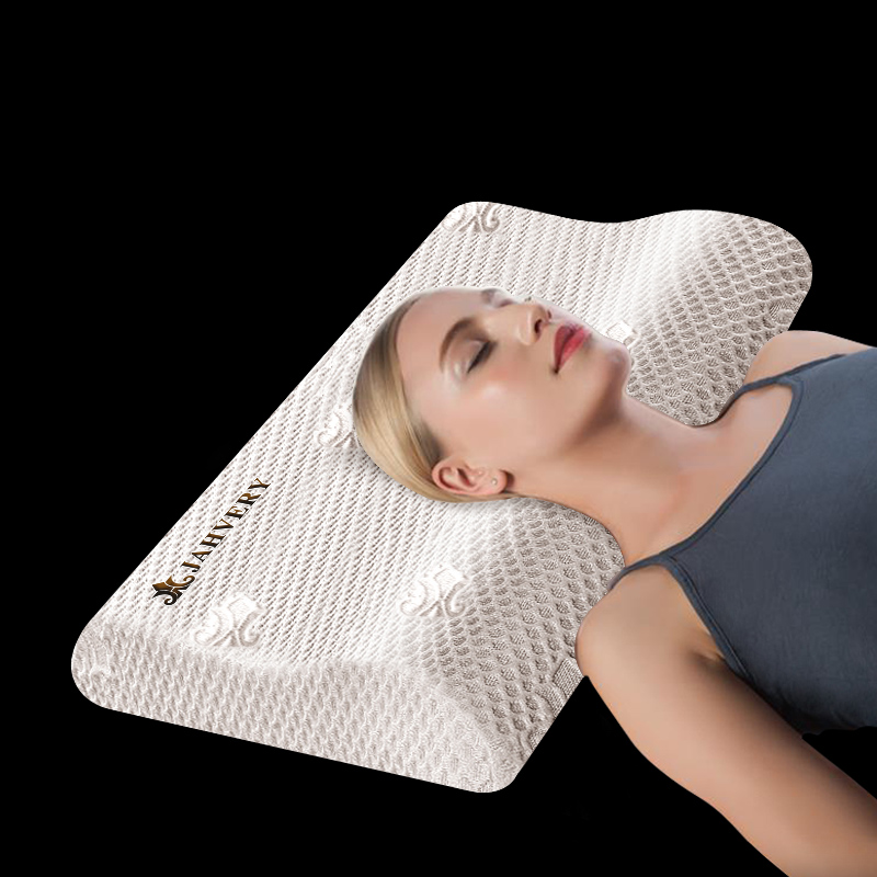 jahvery cervical  pillow special for sleeping single slow rebound memory pillow core ne protector sleep pillow