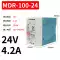 Bộ nguồn chuyển mạch loại đường ray Mingwei Bộ nguồn DC MDR DR EDR NDR-75/120W loại đường ray Mingwei bộ dụng cụ sửa chữa đa năng của nhật Điều khiển điện