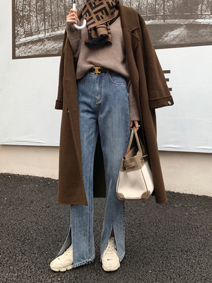 taobao agent Design autumn jeans, high waist
