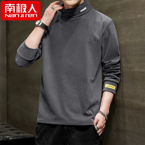 南极人 Мужская демисезонная толстовка, трендовая осенняя куртка для школьников, 2020, оверсайз, высокий воротник