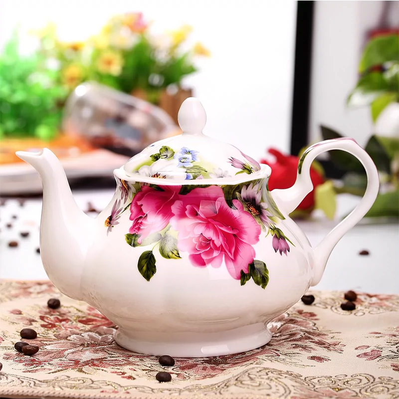 Yingchenda gốm sứ gốm sứ sáng tạo công suất lớn cà phê tiếng Anh phong cách retro ấm trà chiều - Cà phê