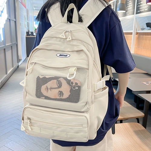 Ранец, сумка через плечо, вместительный и большой рюкзак, японские и корейские, подходит для подростков, подходит для студента, для средней школы