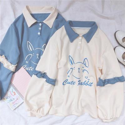 taobao agent Thin autumn sweatshirt for elementary school students, jacket, plus size, loose fit