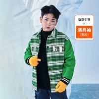 Зеленая сетка черная рукав тонкая ватная куртка