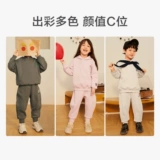 Маленькая осенняя толстовка, комбинезон, штаны, комплект, семейный стиль, в западном стиле, по фигуре