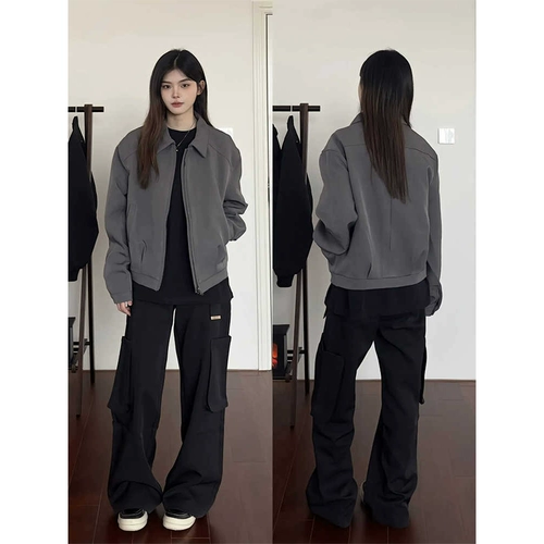 Наплечники, осенняя куртка, в американском стиле, изысканный стиль