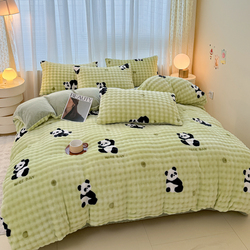 高克重牛奶绒四件套A类床笠套件