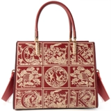 Красная сумка через плечо для невесты, вместительная и большая барсетка, китайский стиль, с вышивкой, подарок на день рождения