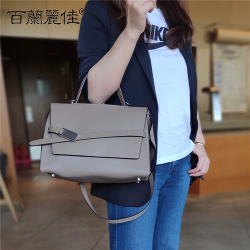 Кожаная небольшая дизайнерская сумка на одно плечо, из натуральной кожи, в корейском стиле