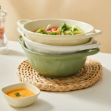 Imhouse Double-Lear Soup Bowl Домохозяйство Простая антикальдирующая керамическая миска с лапшой Nordic ins ins stylable Стоалка Большая миска с лапшой