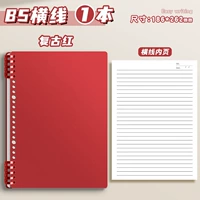 【1 Книжный пакет】 B5 Retro Red Red