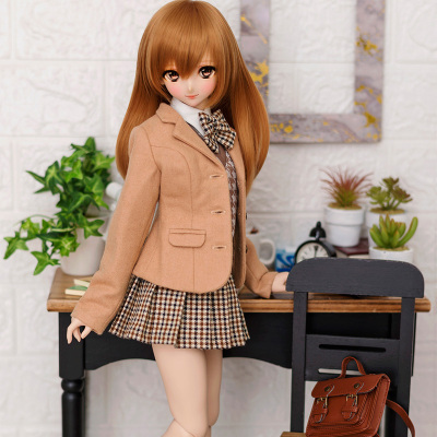 taobao agent [Agent] [DH/3 points] Brown school uniform three -pointers doll suit bjd dollhearts baby heart SD13