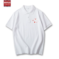 Белая футболка polo, короткий рукав