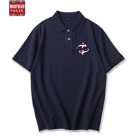 Синяя футболка polo, короткий рукав