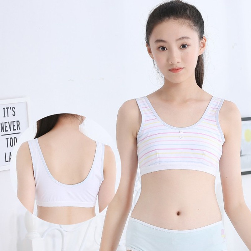 [USD 13.36] girl's bra suit girl's puberty vest girl underwear set 12