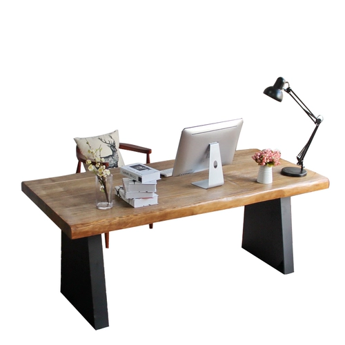 Nordic Workbench New Loft Iron Cold Wood Desk Small Desk Desktop Desktop Homeving Desk Desk Desk Desk