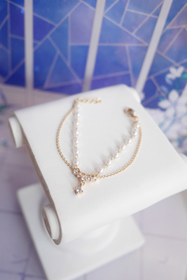 taobao agent [ZAN] [Trafficking] BJD1/3 1/4 retro pearl small diamond row necklace clay chain