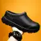 Giày công sở đầu bếp nam màu đen thoáng khí làm việc bình thường y tá nữ chống trượt chống nước dầu mưa bảo hộ lao động giày nhà bếp 
