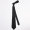 Матовой черный галстук - ручной размер около 145 * 8