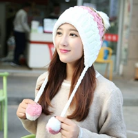 Зимняя милая удерживающая тепло демисезонная трикотажная шерстяная шапка, увеличенная толщина, в корейском стиле