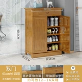 Простые туфли, деревянная универсальная вместительная и большая система хранения