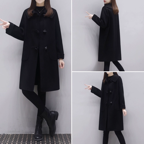 Элитное двусторонное кашемировое длинное демисезонное шерстяное пальто, средней длины