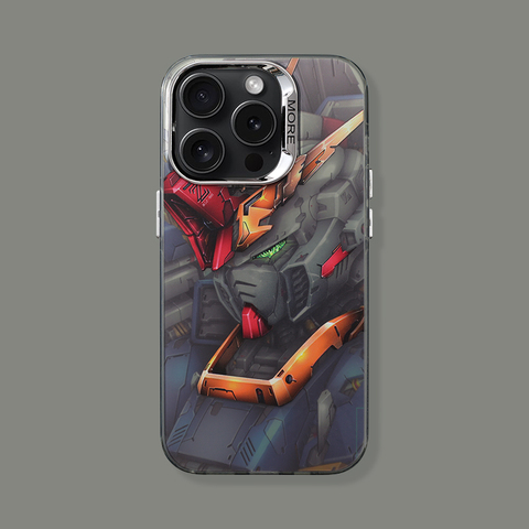 Reflective Electroplated Gundam Anime MagSafe 15, 14, 13, 12, 11 iPhone Case