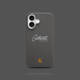 Carhartt Trendy Fashionable Beige Logo Metal Phone Case for iPhone 17, 16, 15, 14, 13 and 12