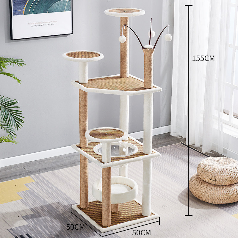 [USD 36.34] Cat Rack Cat Nest Space Capsule Large Cat Tree Integrated