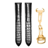 Cartier, танк, оригинальный ремешок для часов для ключей подходит для мужчин и женщин, крокодил, из натуральной кожи