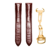 Cartier, танк, оригинальный ремешок для часов для ключей подходит для мужчин и женщин, крокодил, из натуральной кожи