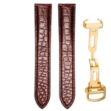 Cartier, танк, оригинальный ремешок для часов для ключей подходит для мужчин и женщин, крокодил, из натуральной кожи